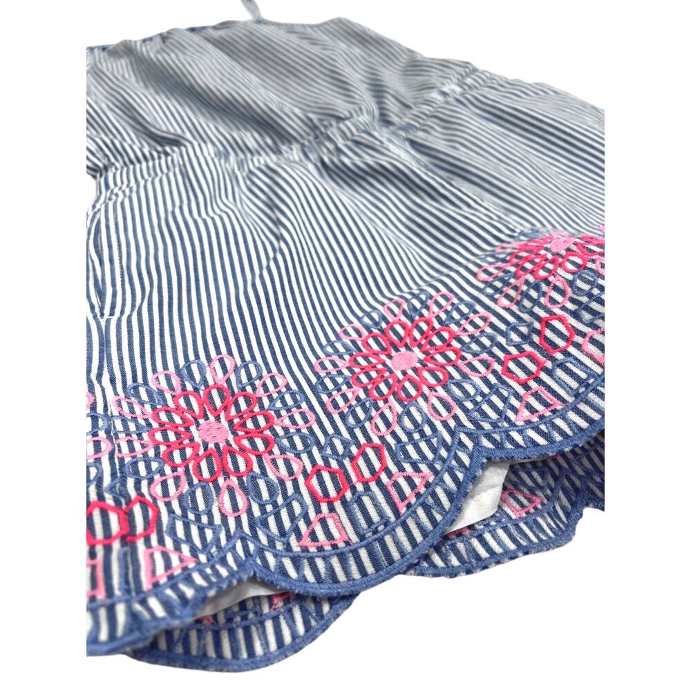 Vineyard Vines Girls Embroidered Seersucker Romper - Picture 3 of 4
